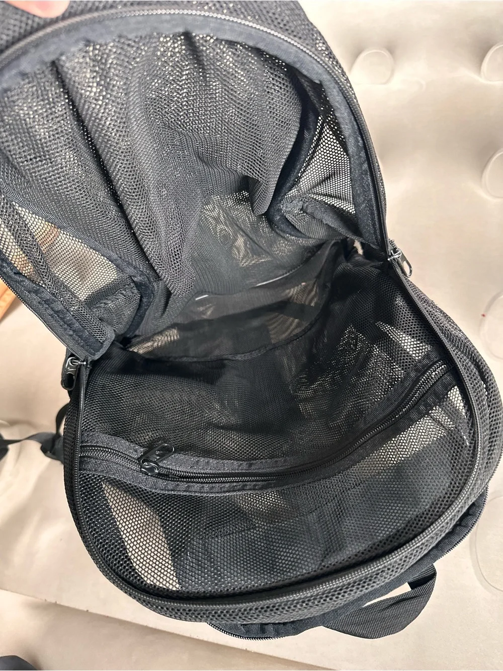 Nike Brasilia MESH 9.0 IX Backpack Retro Y2K Charcoal 2000s School Travel Bag